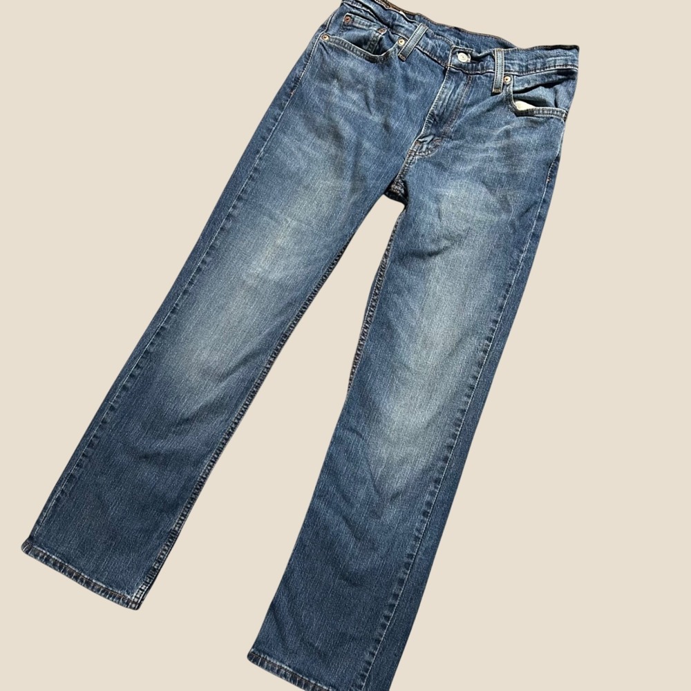 Levis 527 Slim Bootcut Jeans Mens 30x30 Blue Medium Wash Stretch Denim